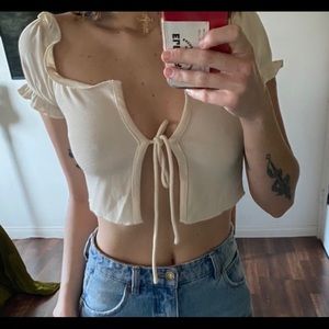 Princess Polly tie front crop